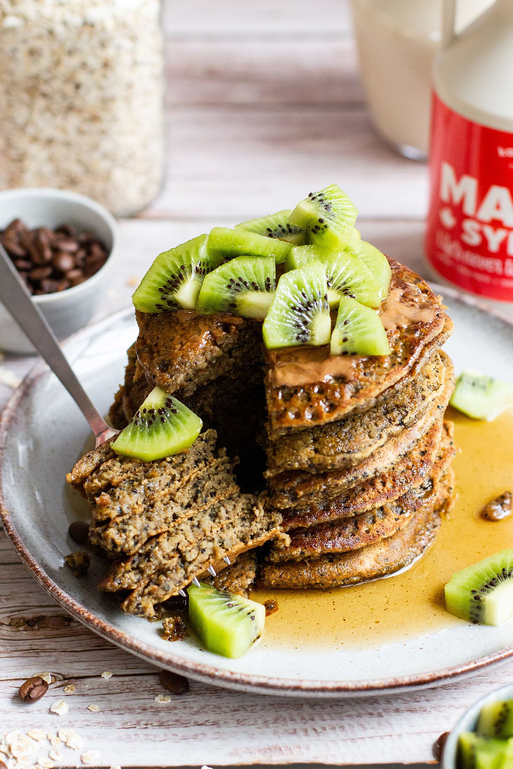 Pancakes anti-gaspillage au marc de café